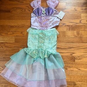 Disney Store Ariel Mermaid Princess Kids Costume - Purple and Green